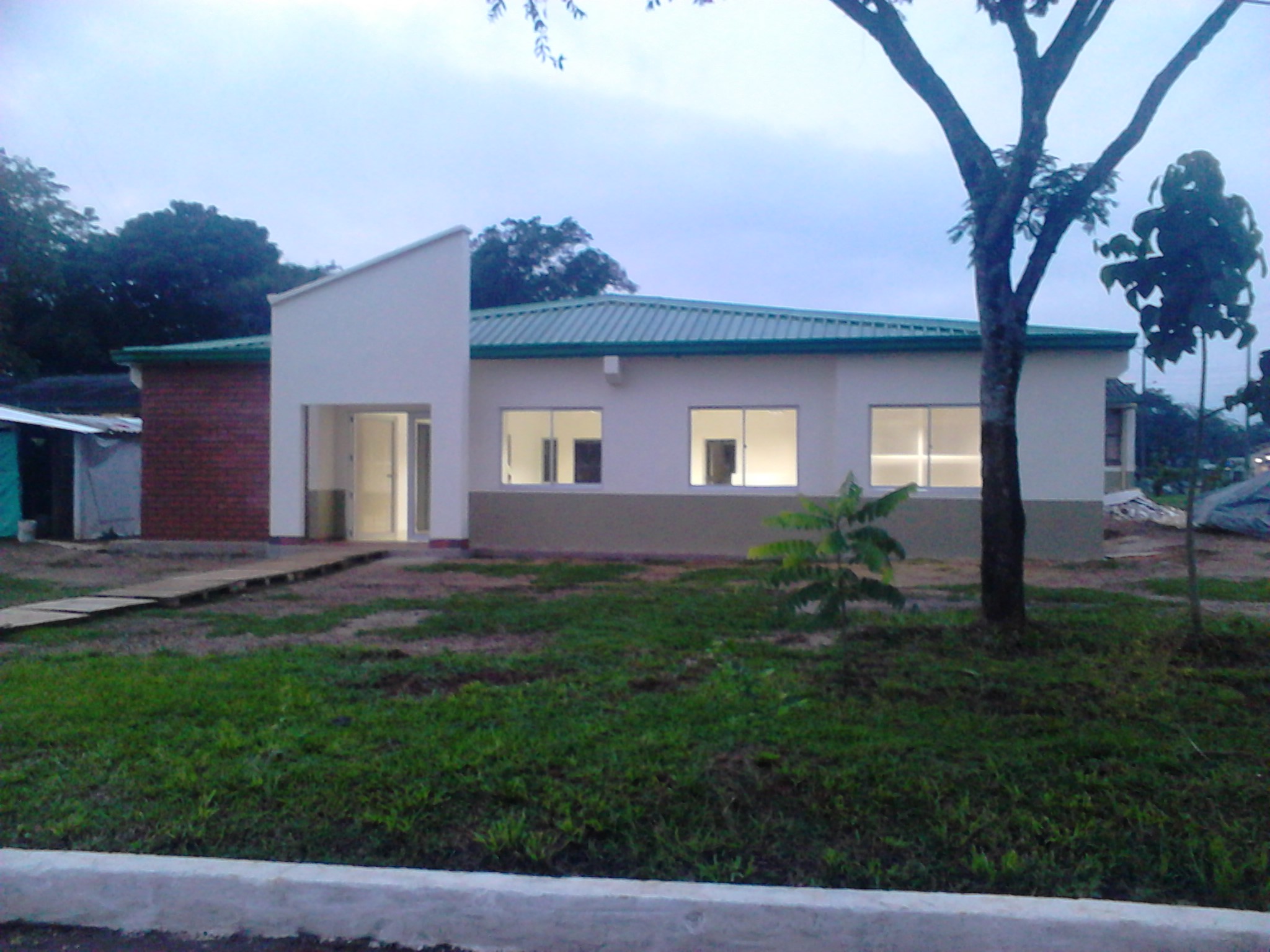 Regional project at dusk